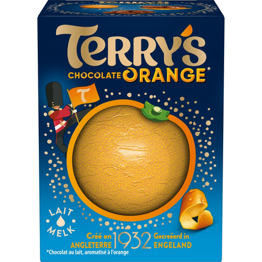 Confiserie Chocolat Lait Aromatisé à l'Orange TERRY'S - Gamme de Noël 2025 le chocolat de 145g