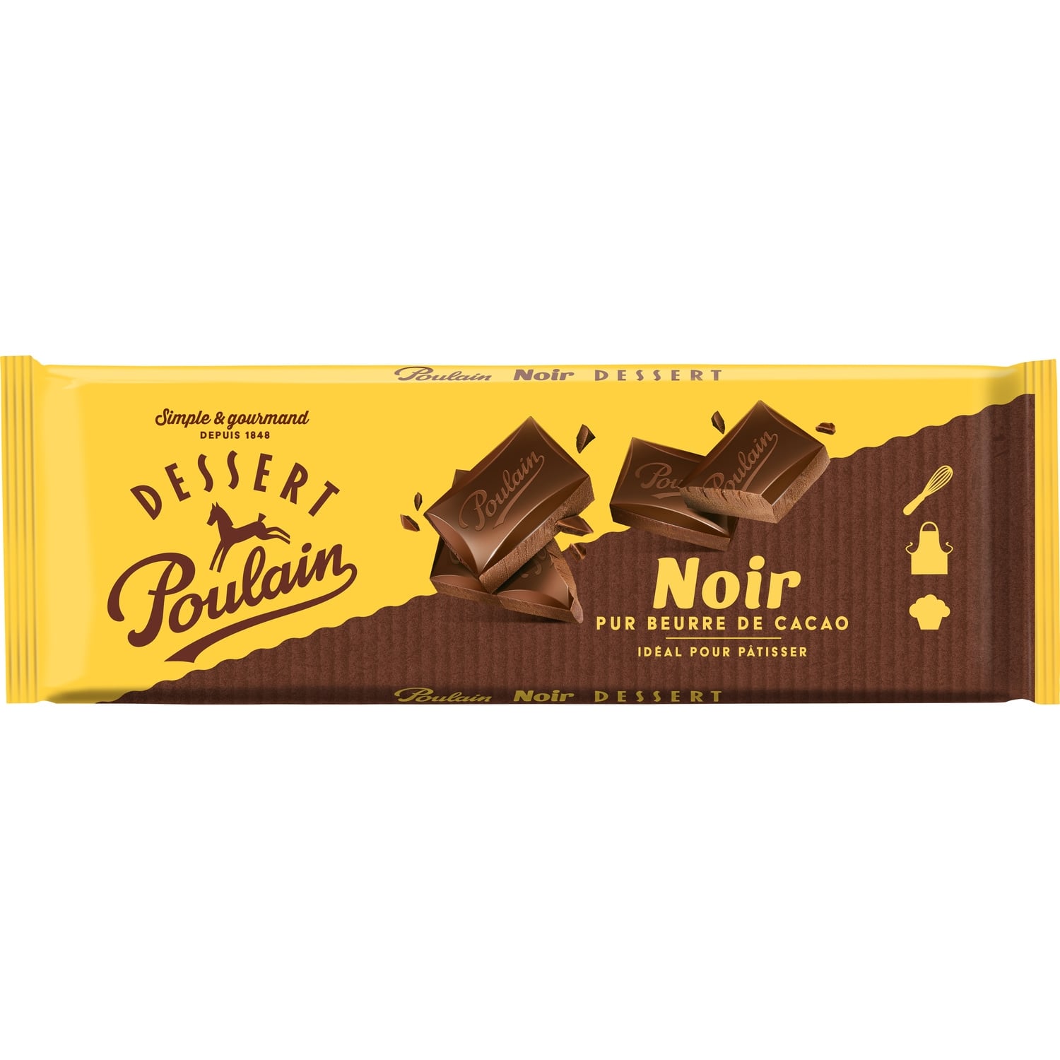 Tablette de Chocolat Noir Dessert POULAIN 
