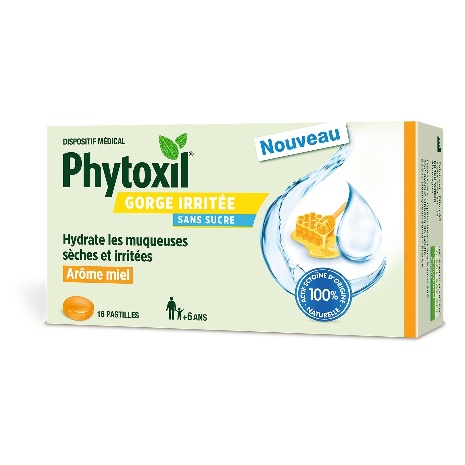 Pastilles Gorge Irritée Sans Sucre PHYTOXIL 