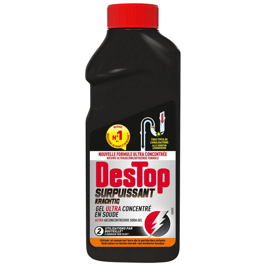Déboucheur Surpuissant Gel Ultra Concentré DESTOP le flacon de 500mL