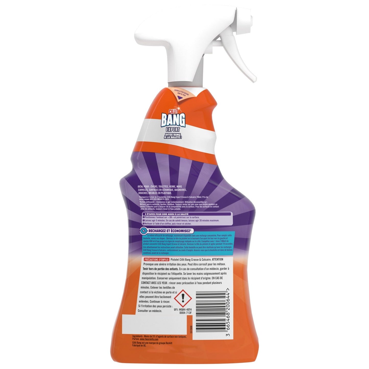 CILLIT BANG Anti-Limescale Degreasing Household Cleaner Spray