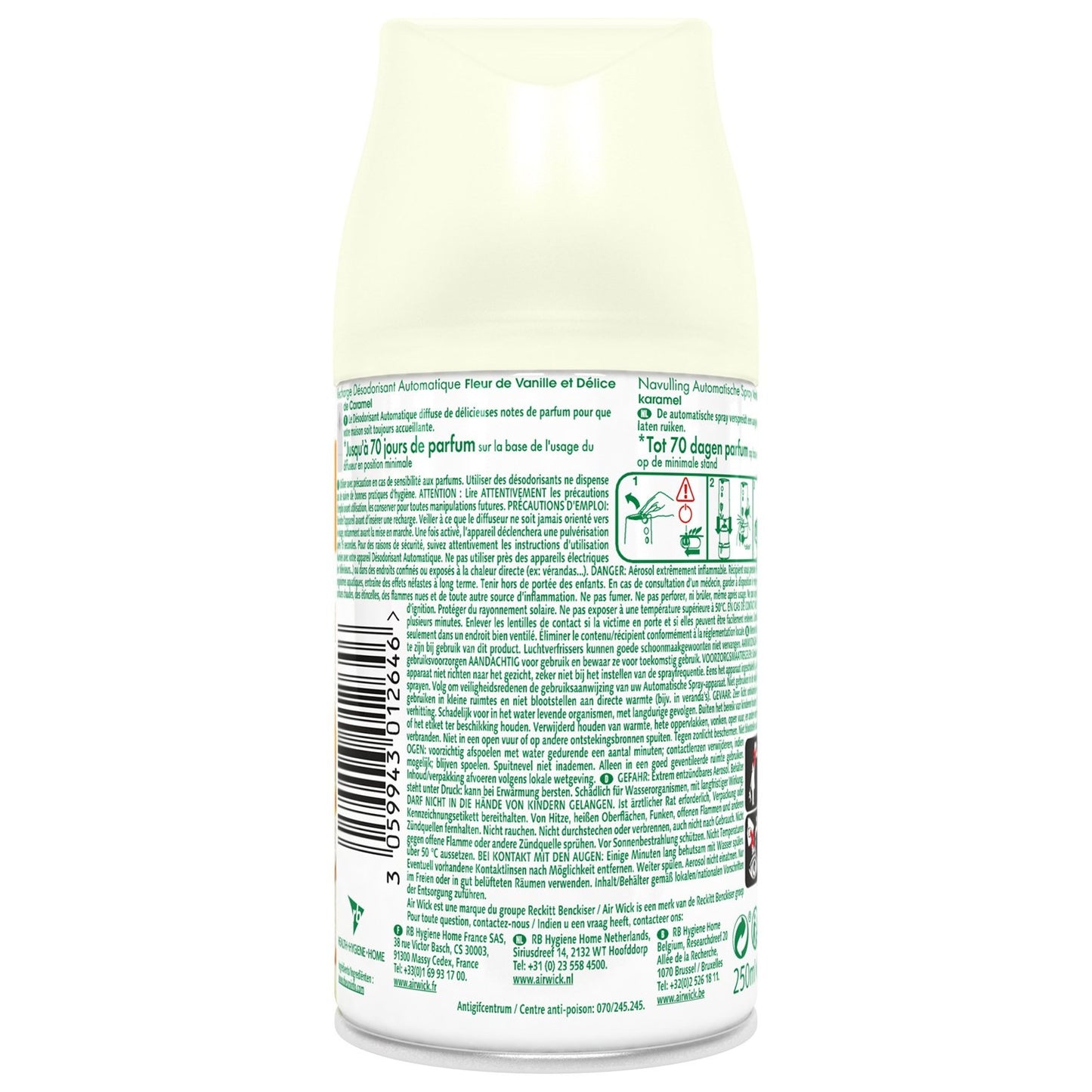 AIR WICK Vanilla Caramel Automatic Air Freshener Refill