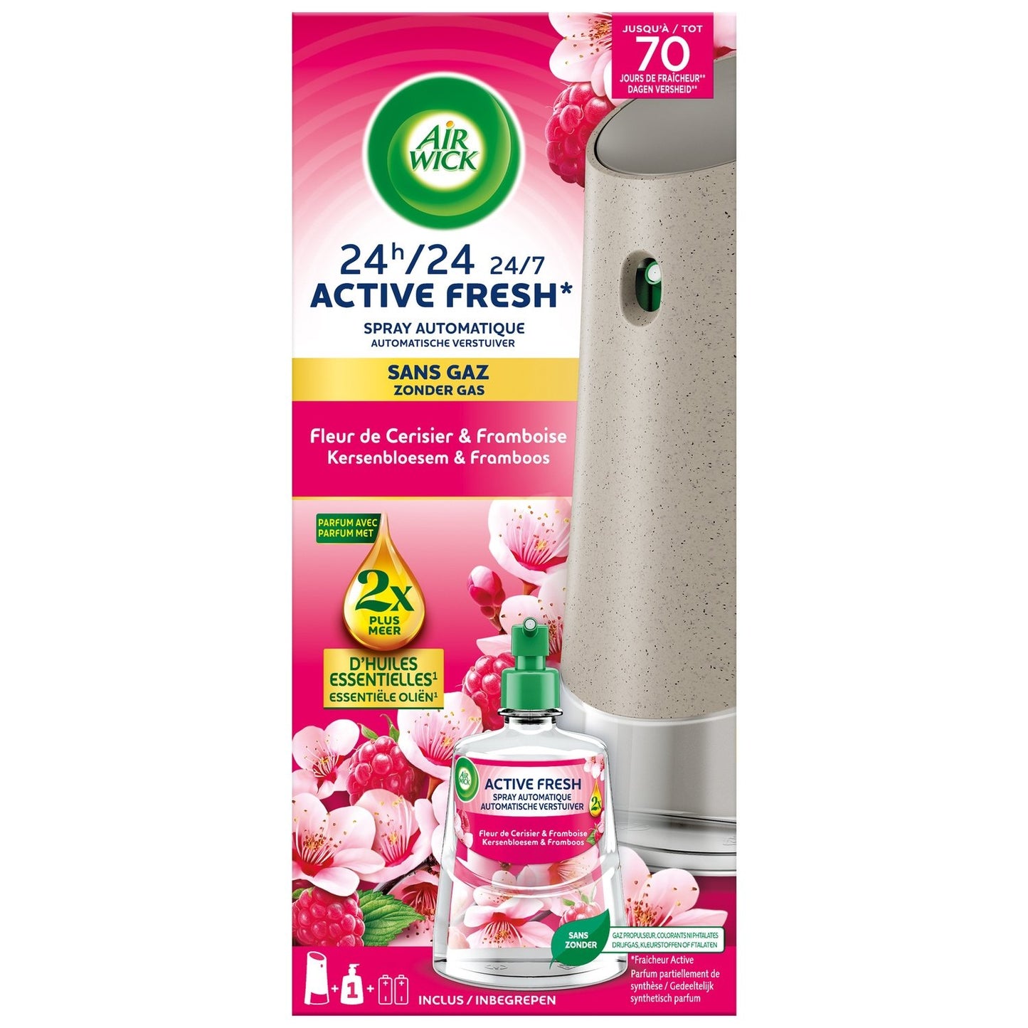 WICK Jasmine Active Fresh Automatic Spray Air Freshener
