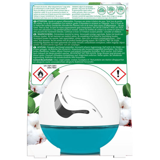 Active Fresh AIR WICK Cotton Freshness Continuous Diffuser Air Freshener