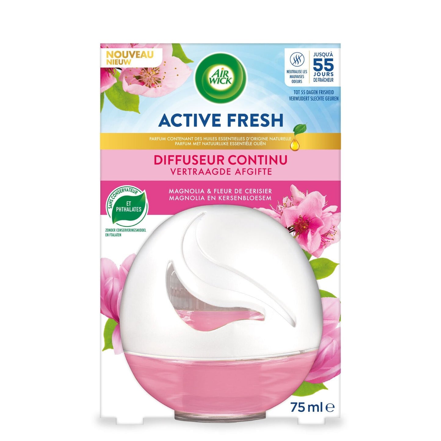 AIR WICK Magnolia and Cherry Blossom Continuous Diffuser Air Freshener