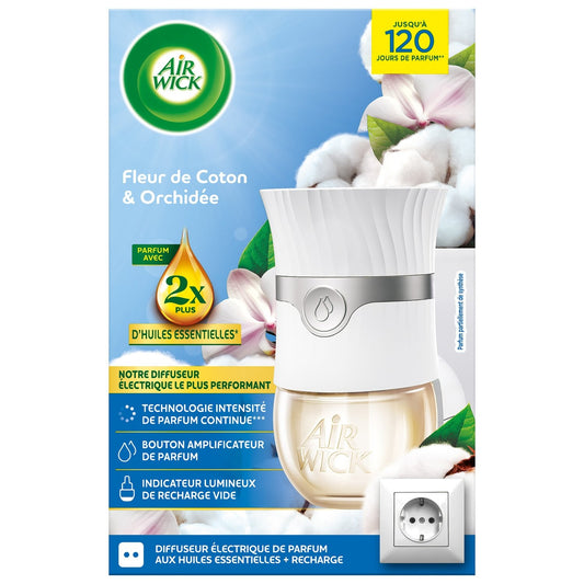 AIR WICK Electric Air Freshener Cotton Flower and Orchid Diffuser
