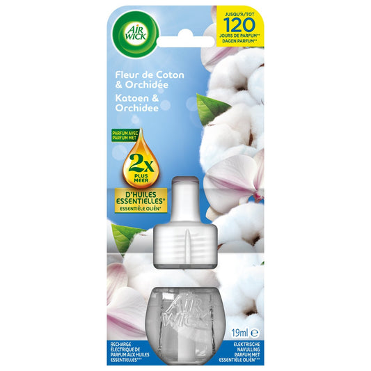 AIR WICK Electric Air Freshener Refill Cotton Flower and Orchid