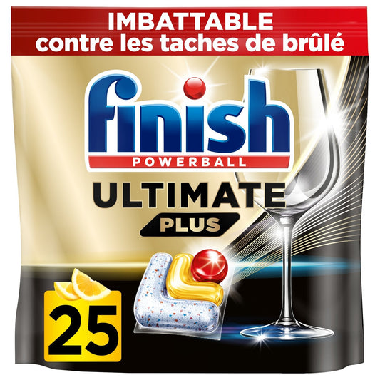 Ultimate Plus Lemon FINISH Dishwasher Capsules