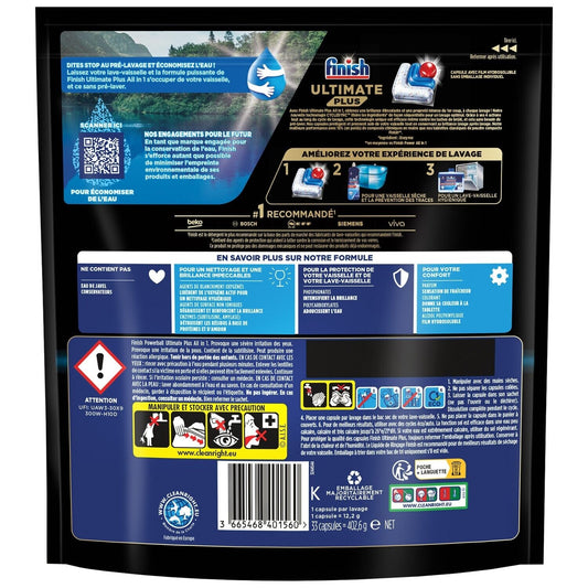 Ultimate Plus All In 1 FINISH Dishwasher Tablets
