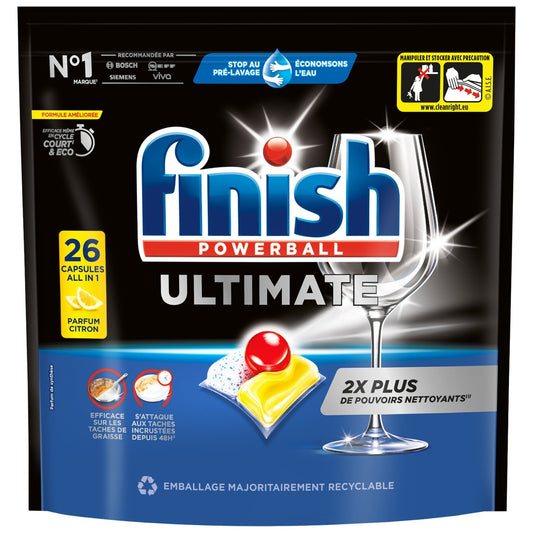 Capsules Lave-Vaisselle Ultimate Citron FINISH