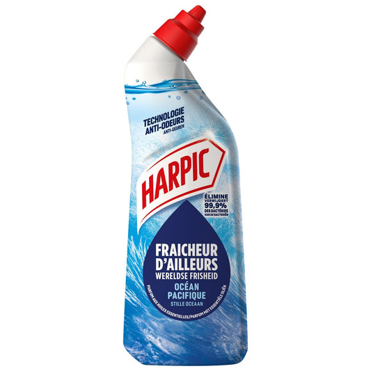 Gel Wc Fraîcheur d'Ailleurs Océan Pacifique HARPIC le flacon de 750mL