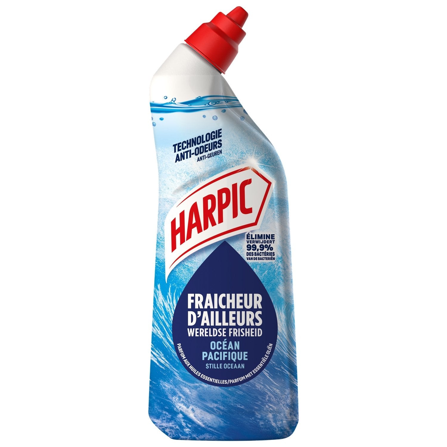 Gel Wc Fraîcheur d'Ailleurs Océan Pacifique HARPIC le flacon de 750mL