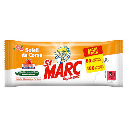 Lingettes Désinfectantes Soleil de Corse ST MARC