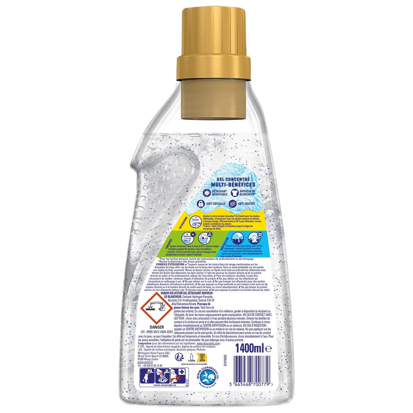 Oxi Action VANISH Whiteness Booster Textilfleckenentferner