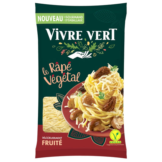 Fine &amp; Soft Grated Vegetable Grate LIVING GREEN