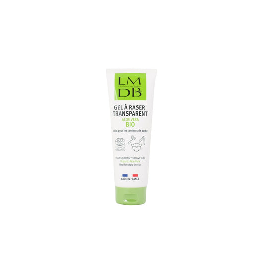 Gel à Raser Transparent Homme Aloe Vera Bio LA MAISON DU BARBIER le tube de 100mL