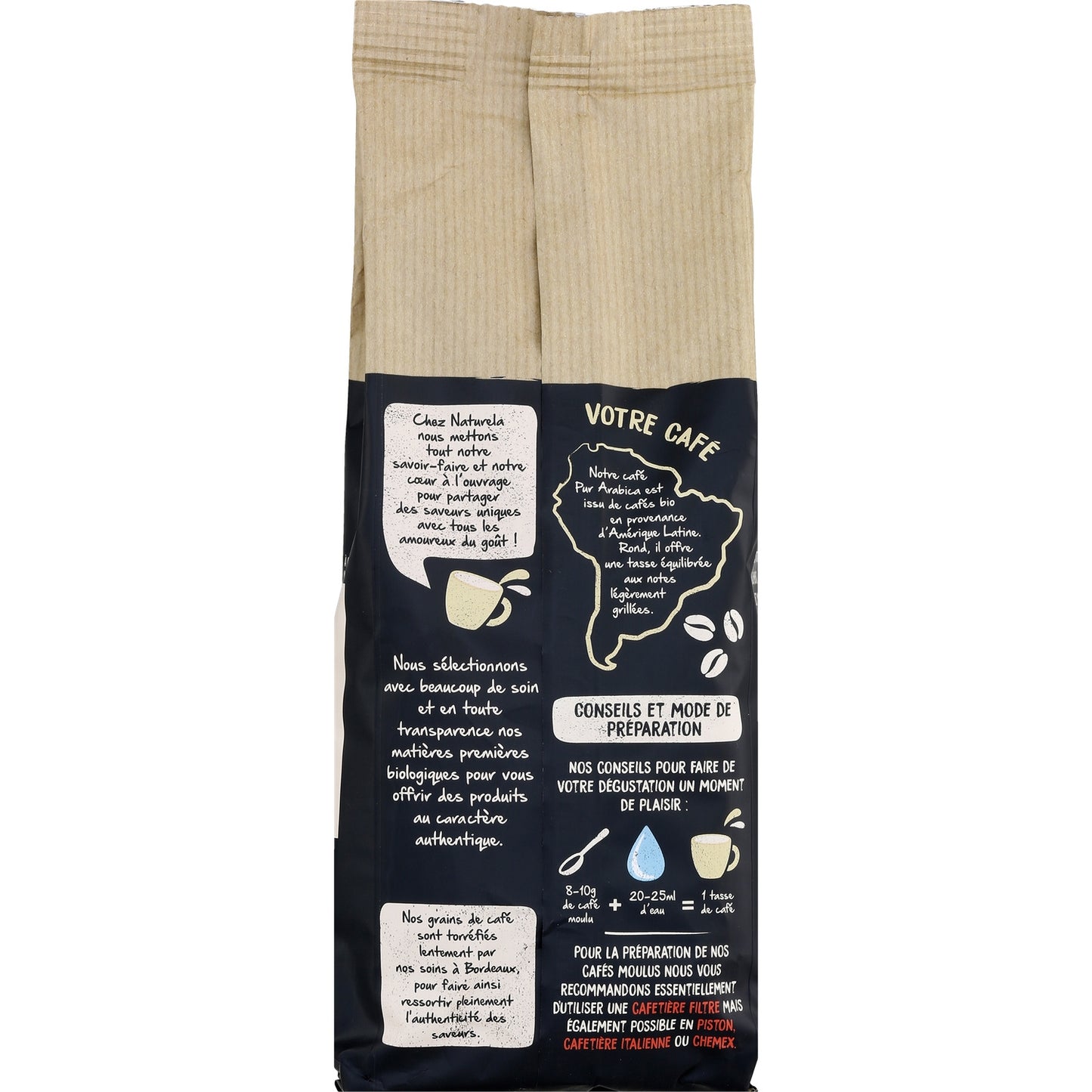 NATURELA Organic Pure Arabica Ground Coffee