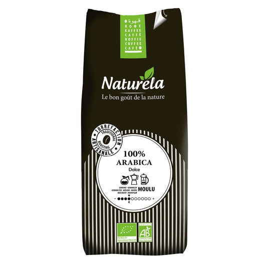 Café Moulu Bio Pur Arabica NATURELA Le paquet de 1kg