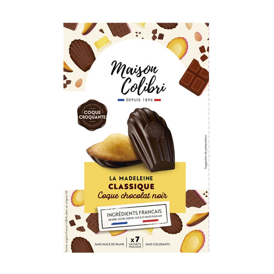 Classic Madeleine Dark Chocolate Shell MAISON COLIBRI