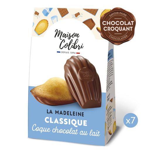 Madeleine Classique Coque Chocolat au Lait MAISON COLIBRI 