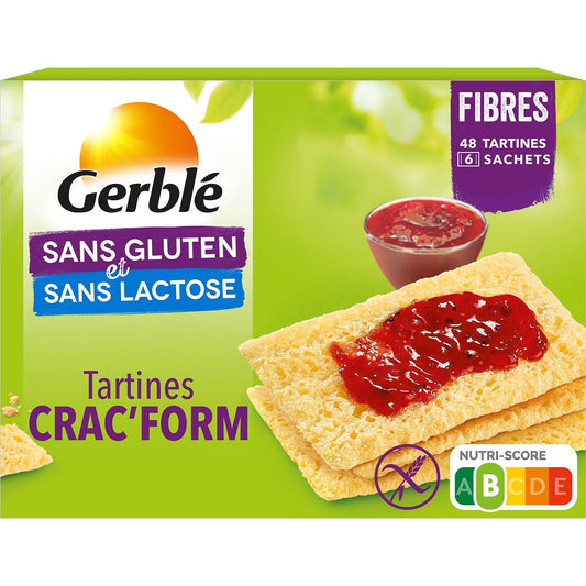 Tartine Crac'form Sans Gluten GERBLE la boite de 250 g