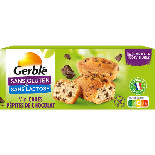 Cake Pépites Chocolat Sans Gluten GERBLE la boite de 230 g