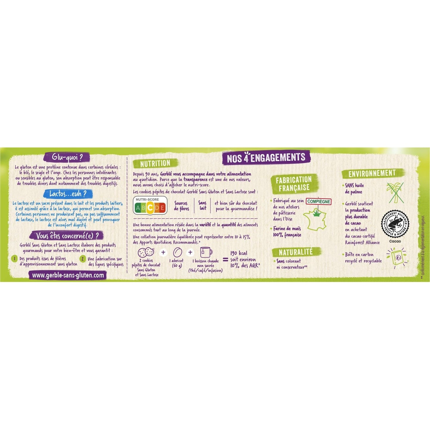 Cookie Pépites Chocolat Sans Gluten GERBLE