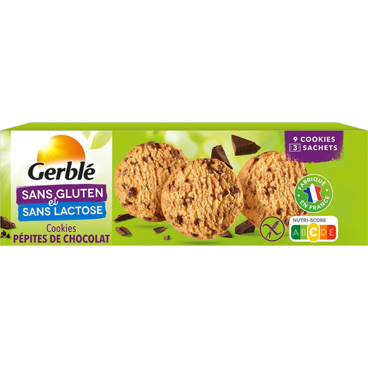 Cookie Pépites Chocolat Sans Gluten GERBLE la boite de 150 g