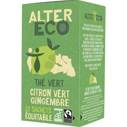 ALTER ECO Organic Lemon Ginger Green Tea