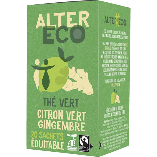 ALTER ECO Organic Lemon Ginger Green Tea