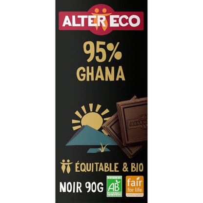 Chocolat Noir Bio 95% Togo ALTER ECO