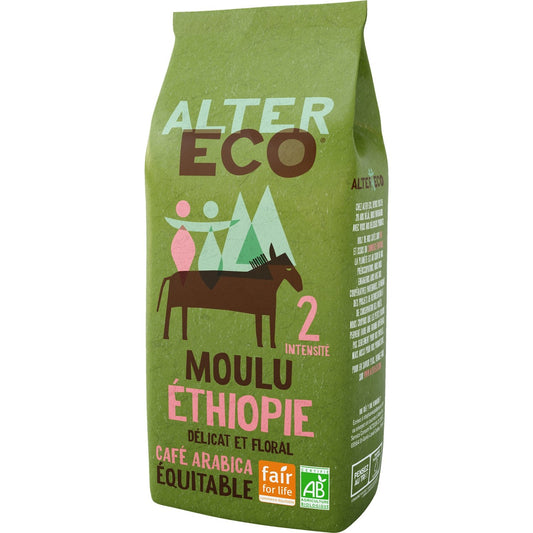Café Moulu Bio Ethiopie Pur Arabica ALTER ECO Le paquet de 260g