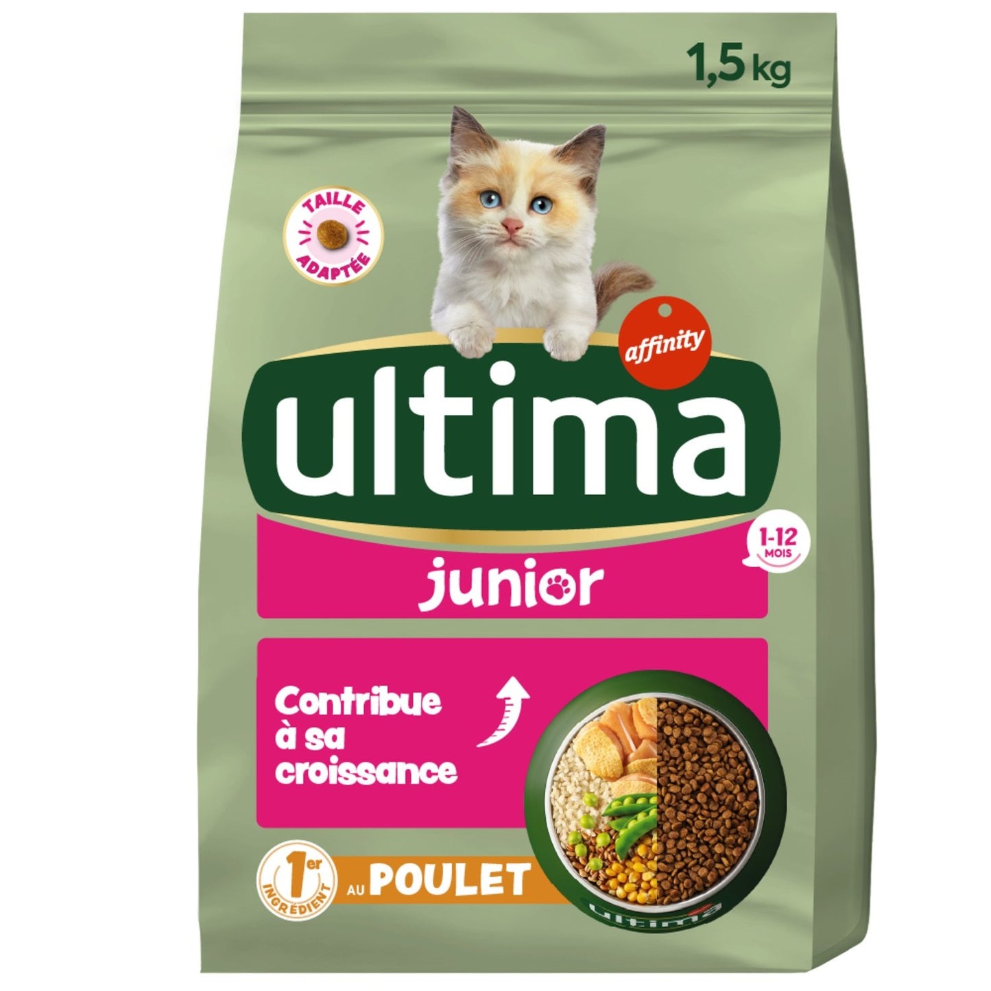 Croquettes pour Chat Junior Stérilisé Poulet ULTIMA