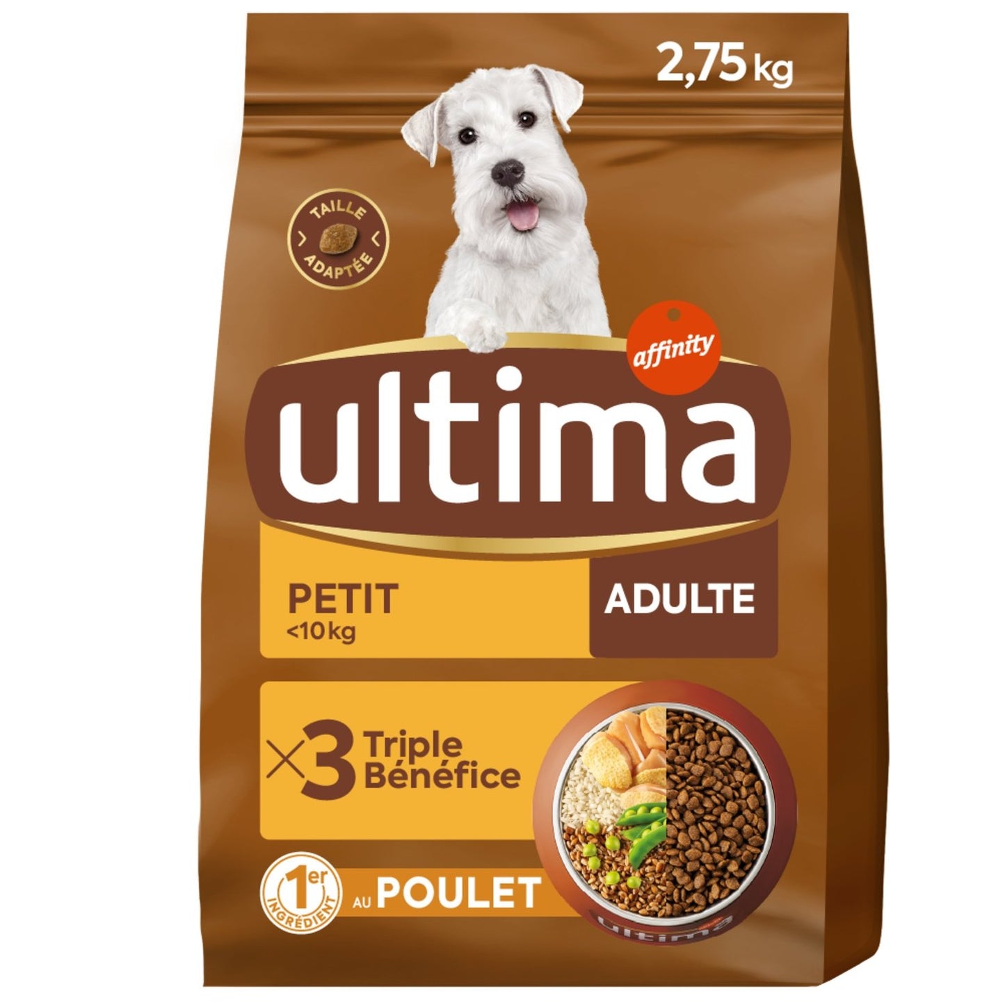 Croquettes pour Chien Adulte Petit <10kg Digestion Facile Poulet ULTIMA