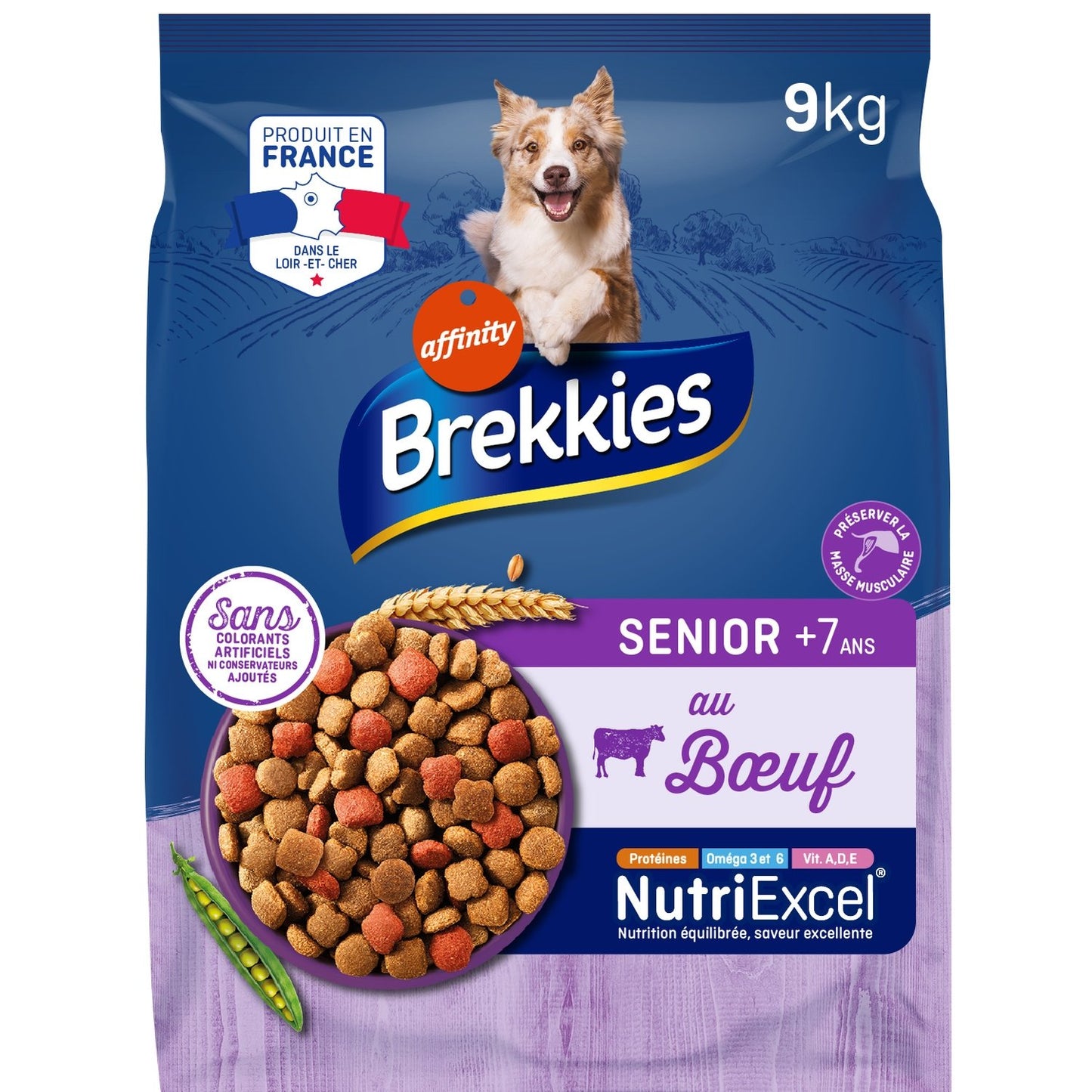 BREKKIES Senior Beef and Vegetable Dog Food