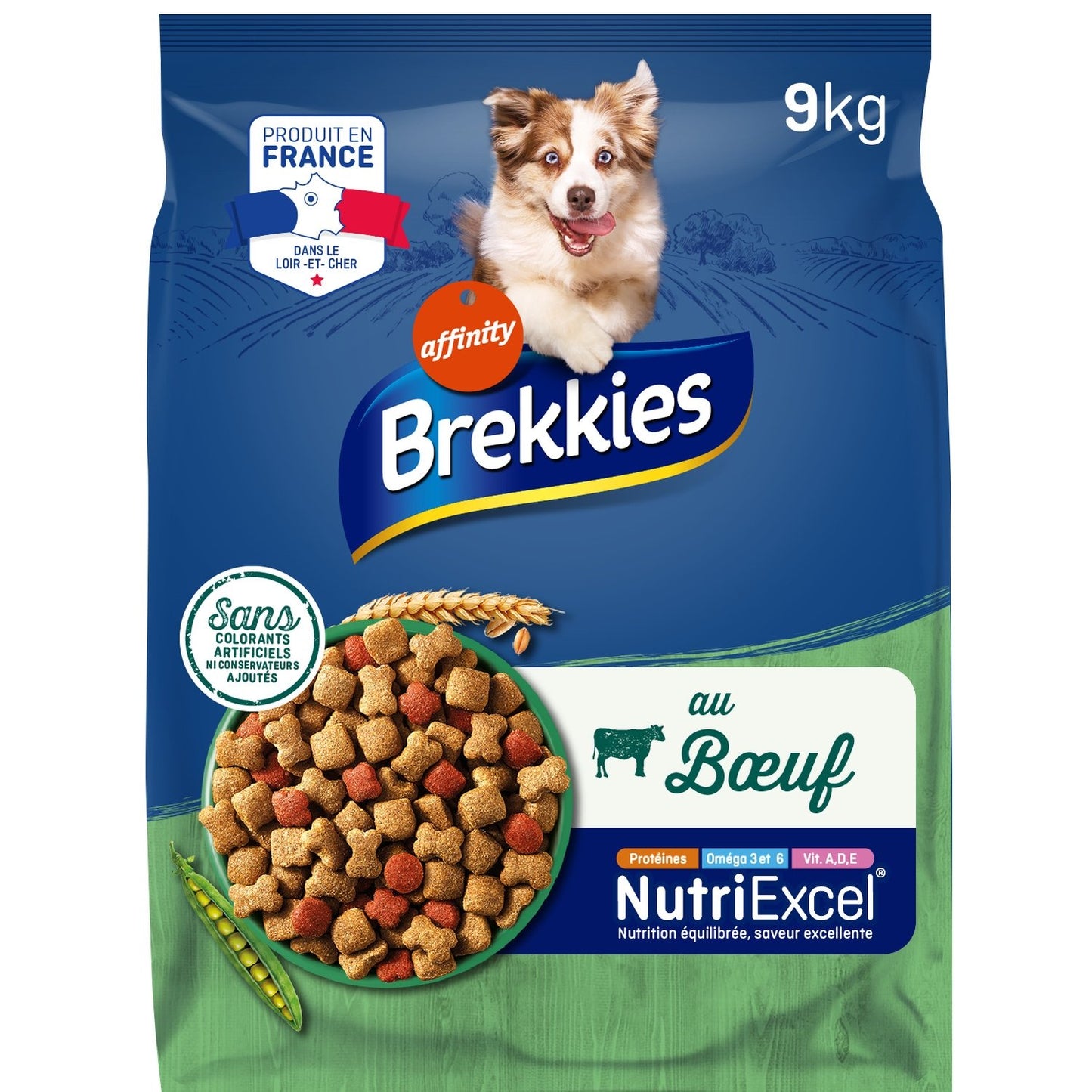 Croquettes pour Chien Adulte Boeuf Légumes BREKKIES