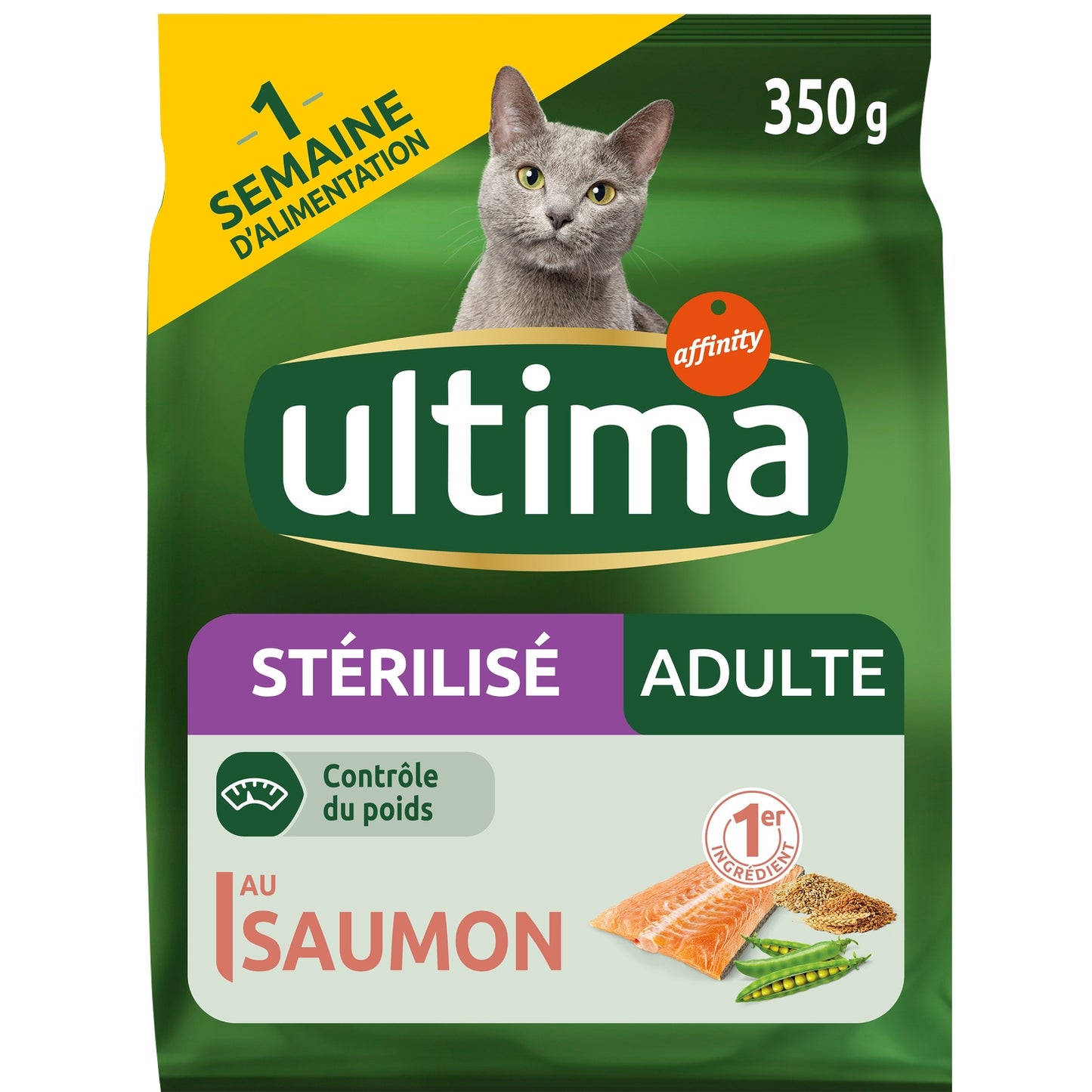 Croquettes pour Chat Adulte Stérilisé au Saumon ULTIMA