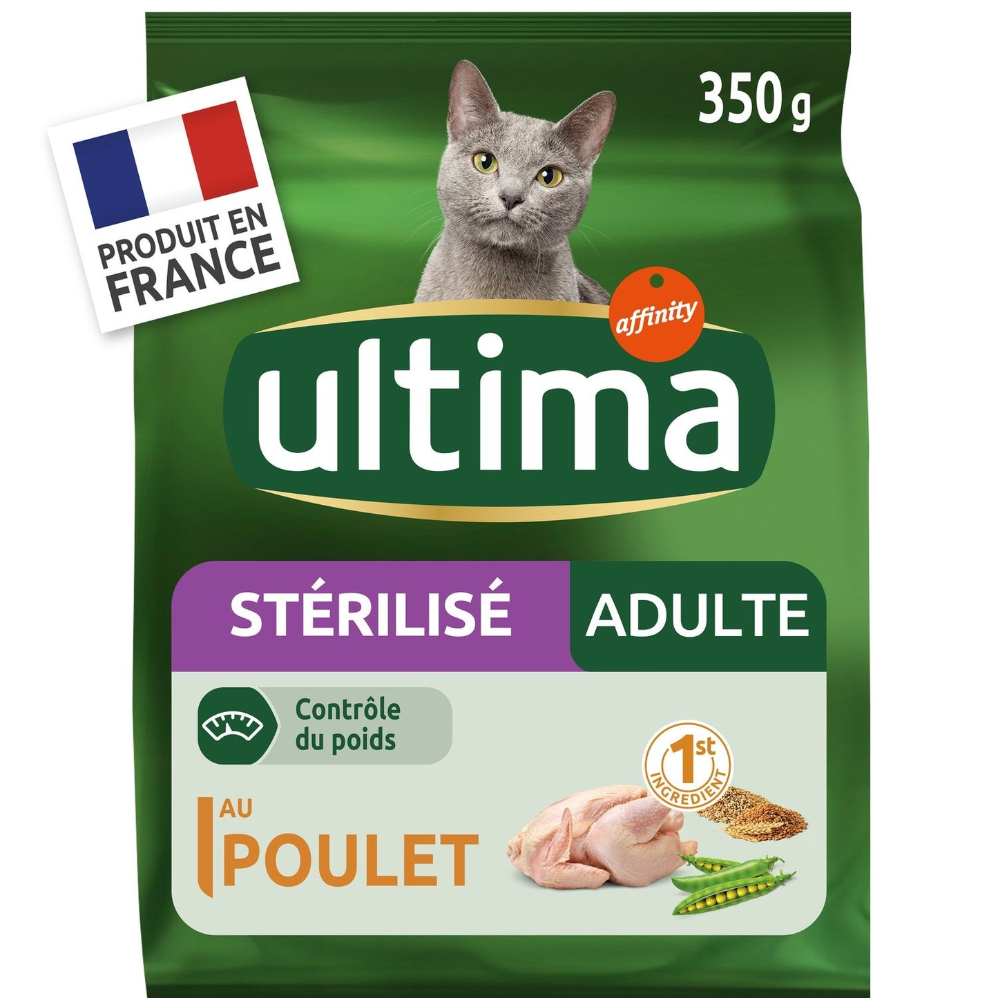 Croquettes pour Chat Adulte Stérilisé au Poulet ULTIMA