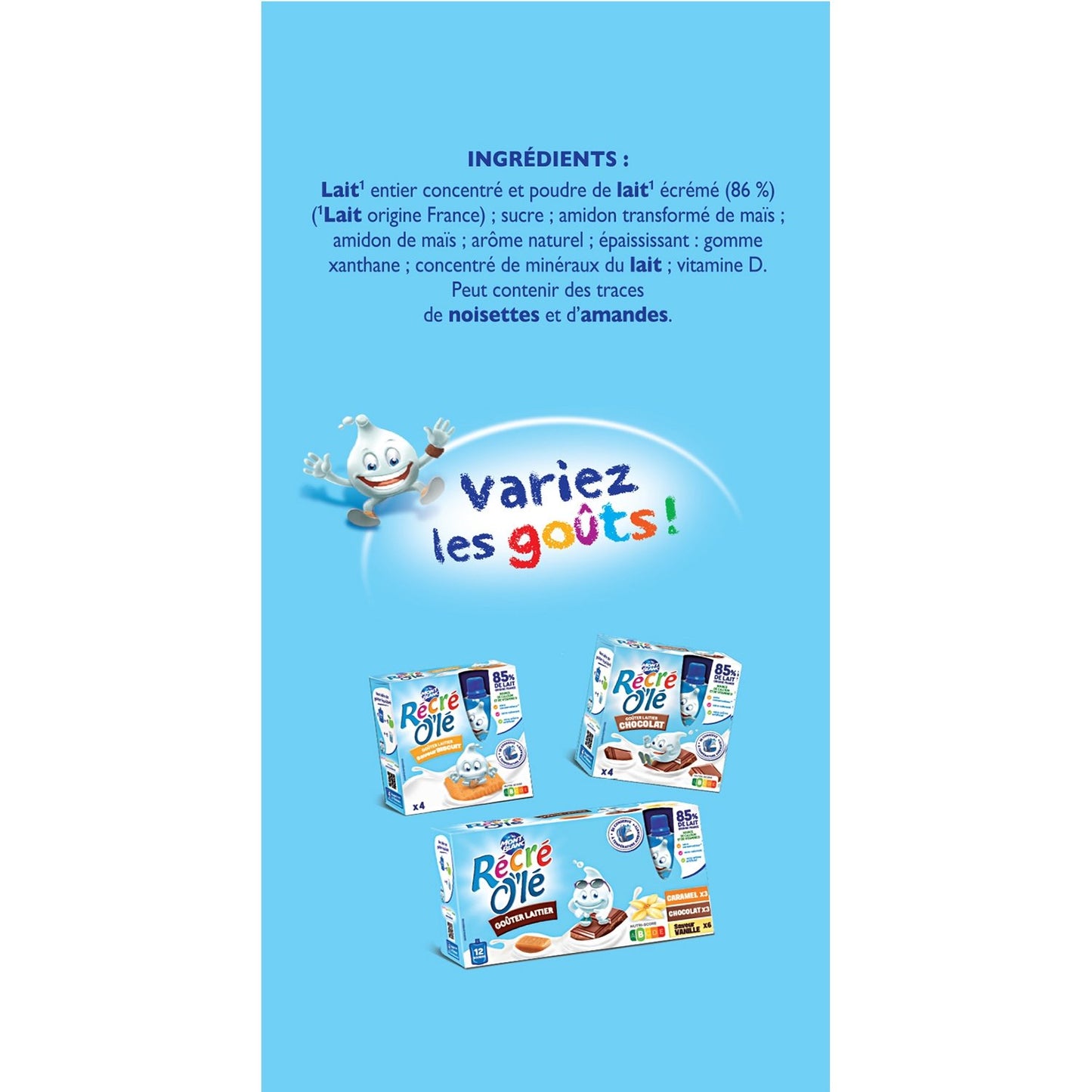 RECRE O'LE Vanilla Flavored Dessert Cream