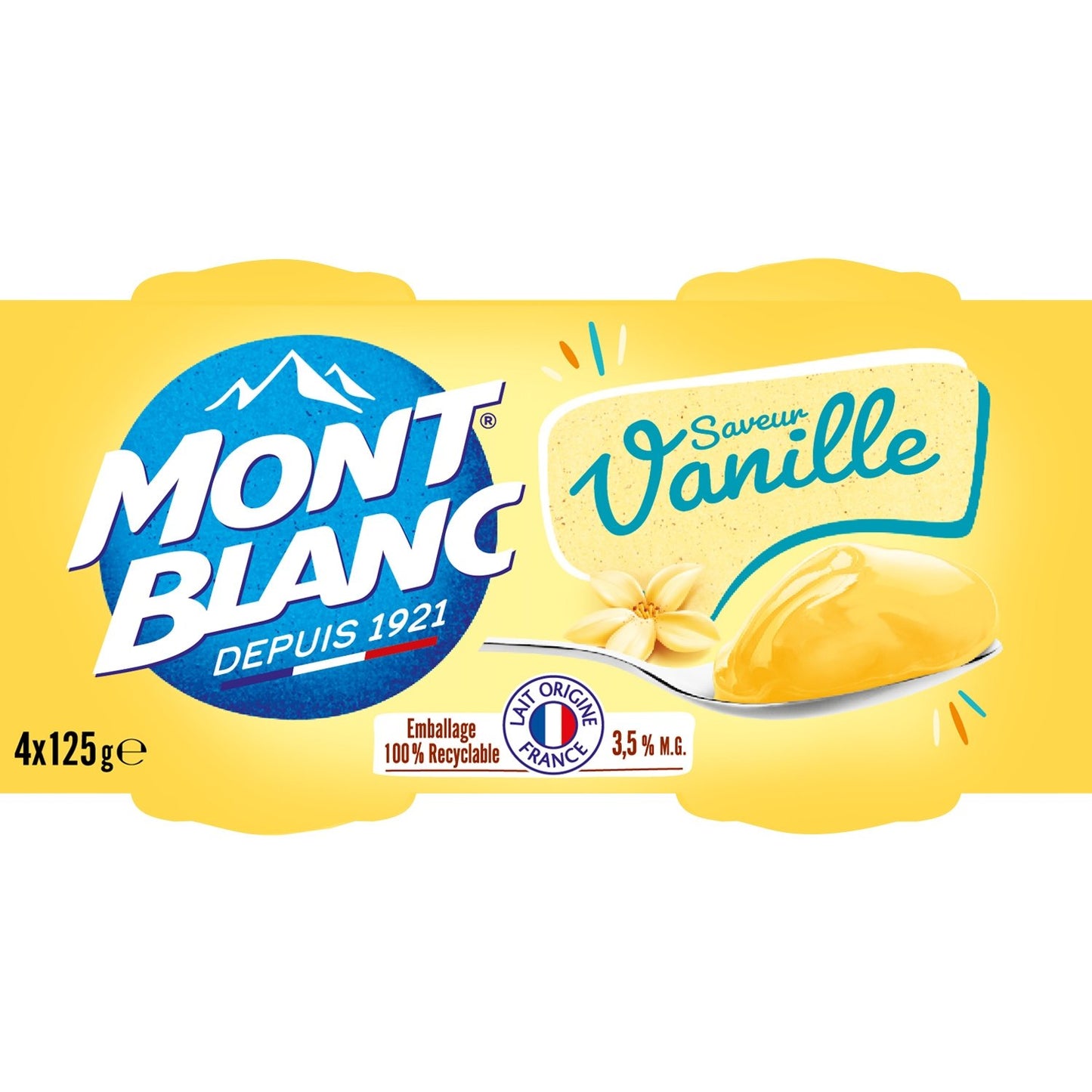 Crème Dessert Vanille MONT BLANC