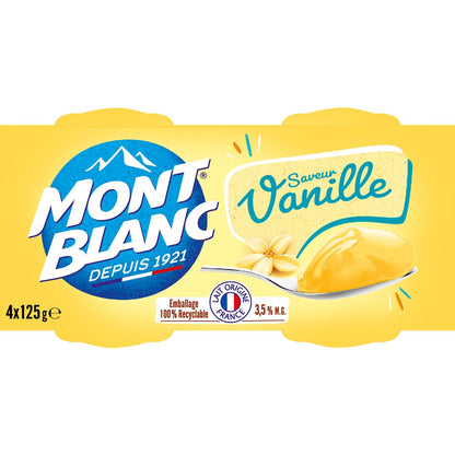 Crème Dessert Vanille MONT BLANC