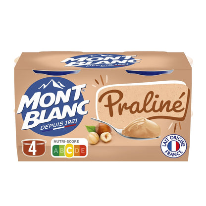 Crème Dessert Praliné MONT BLANC