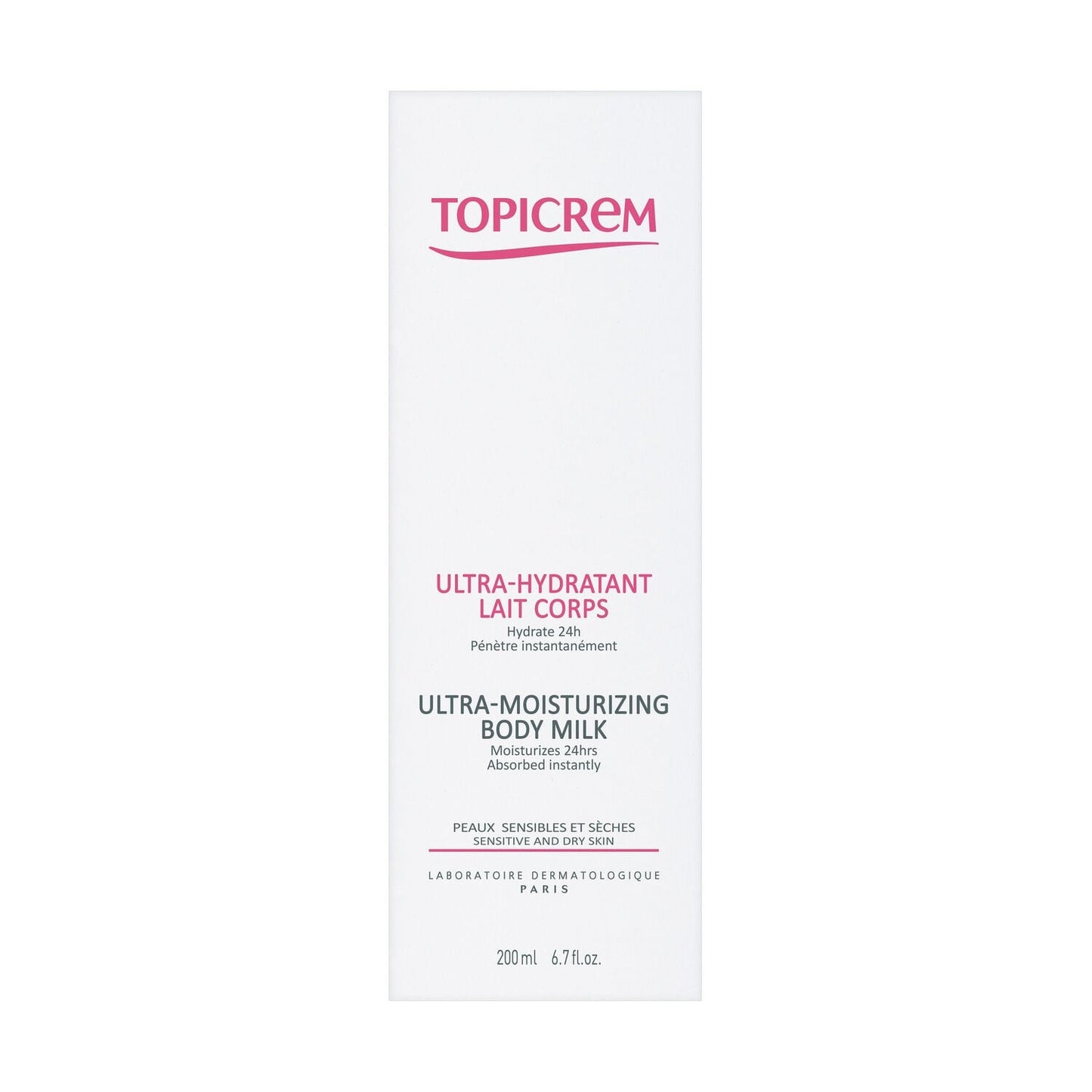 Lait Corps Ultra-Hydratant 24h Peau Sèche et Sensible TOPICREM 