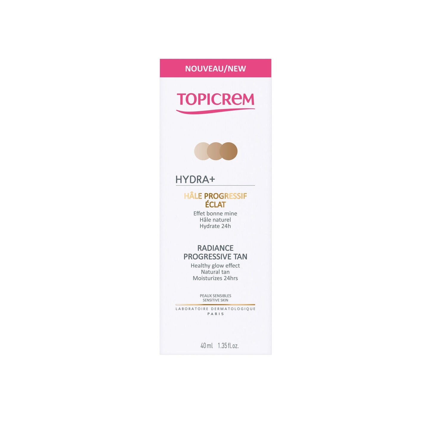 TOPICREM Hydra+ Progressive Radiance feuchtigkeitsspendende Gesichtscreme für empfindliche Haut