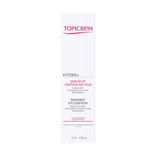 Contour des Yeux Hydratant Anti-Poches Anti-Cernes Anti-Pollution Yeux Sensibles TOPICREM le tube de 15mL