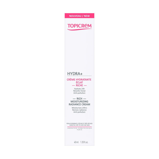Crème Visage Femme Peau Sèche à Très Sèche HYDRA+ TOPICREM le tube de 40mL