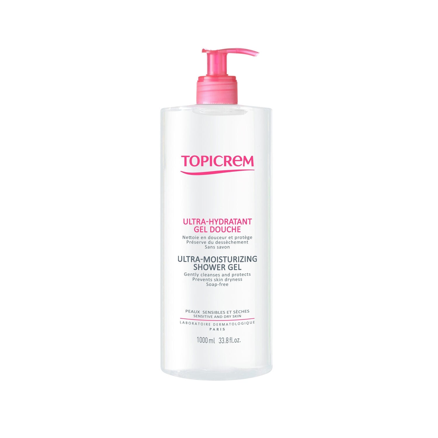 Gel douche Peaux Sensibles et Sèches Ultra Hydratant TOPICREM 