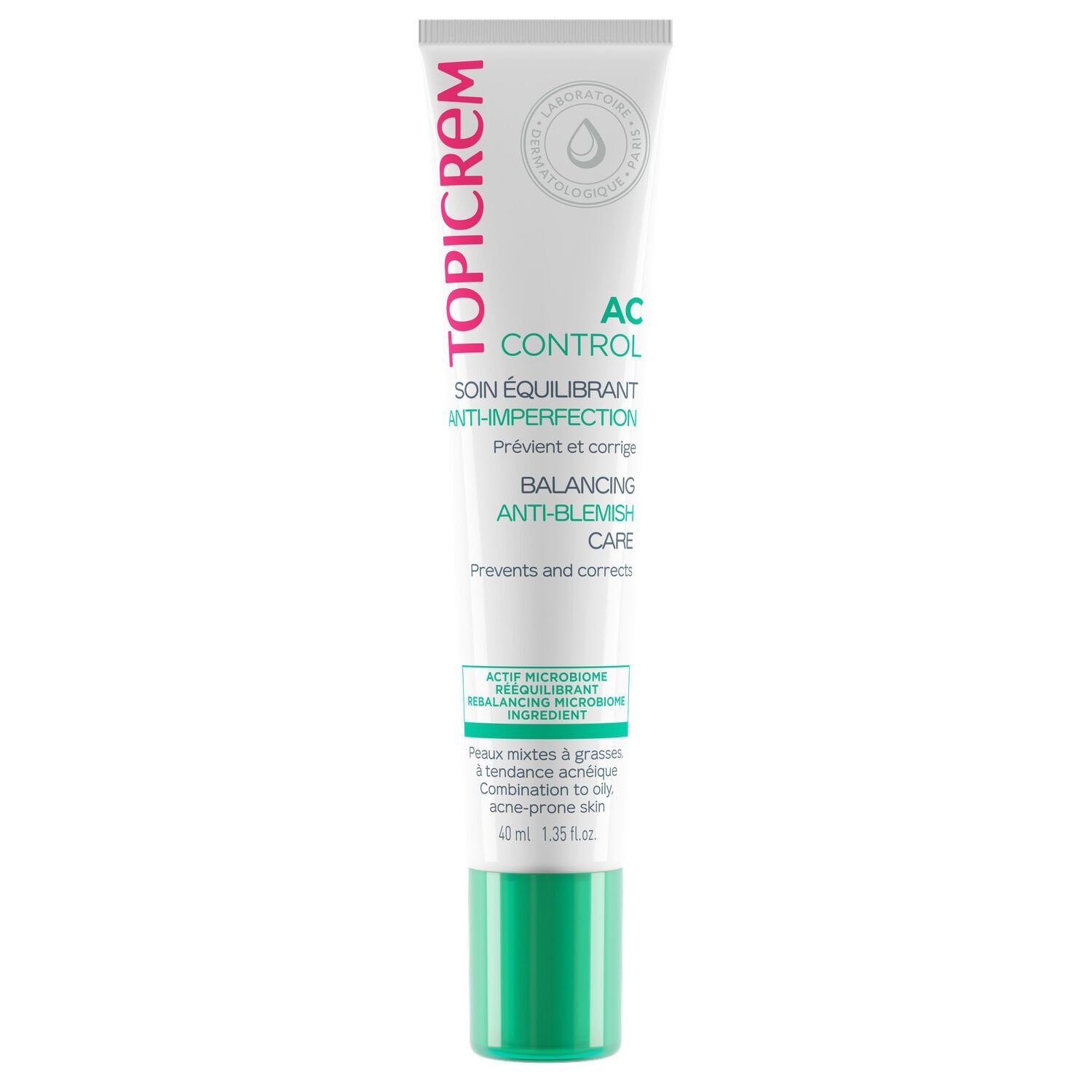 Soin Visage Anti Imperfection Equilibrant TOPICREM le tube de 40mL