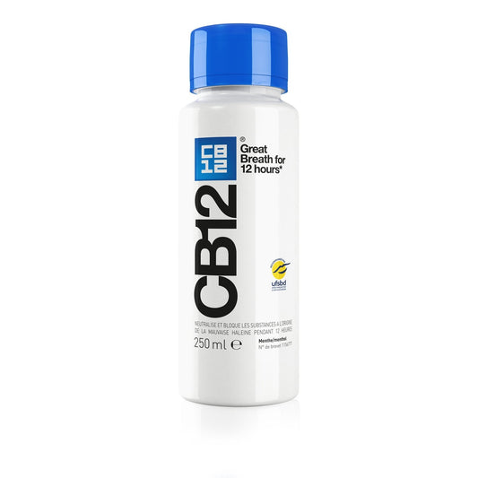 Bain de Bouche Haleine Sûre 12h Goût Menthe et Menthol Cb 12 le flacon de 250 ml