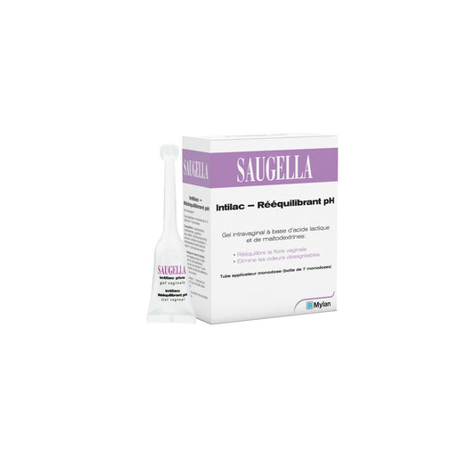 Soin Intime Rééquilibrant Ph Vaginal Intilac SAUGELLA le paquet de 7 flacons de 5mL